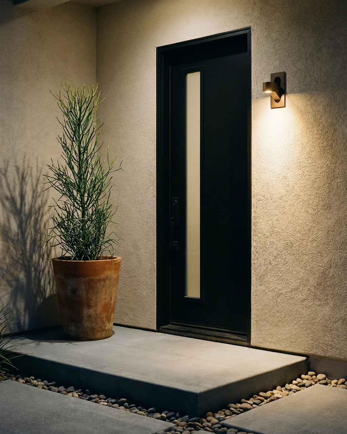 Rectangular Solar Wall Lamp – product view