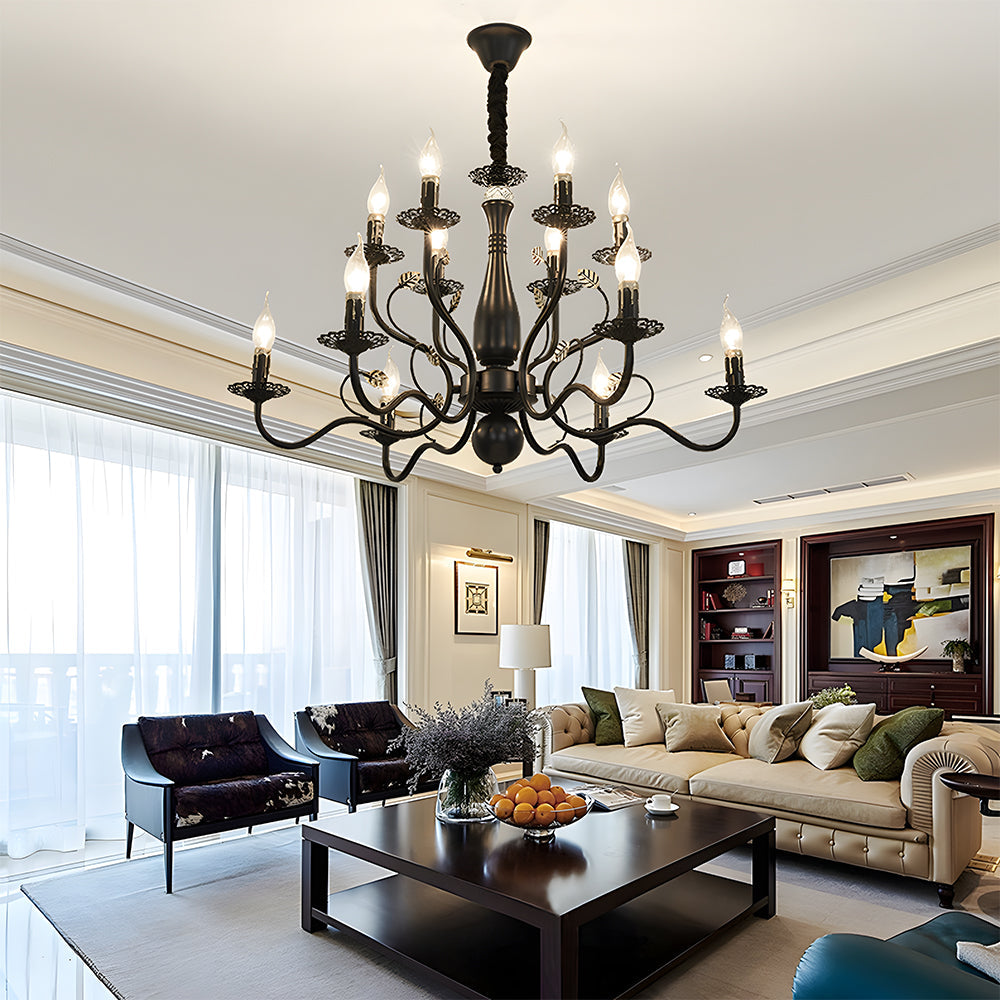 Classic Ring Ceiling Lamp – Black