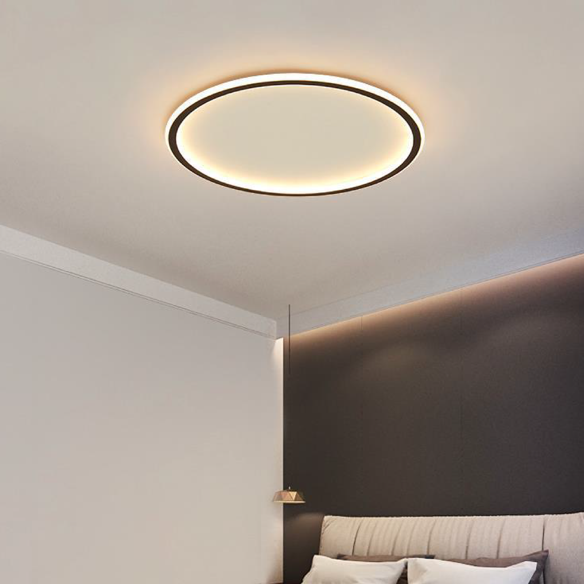 Minimalist Scandinavian Round LED Ceiling Lamp – product view