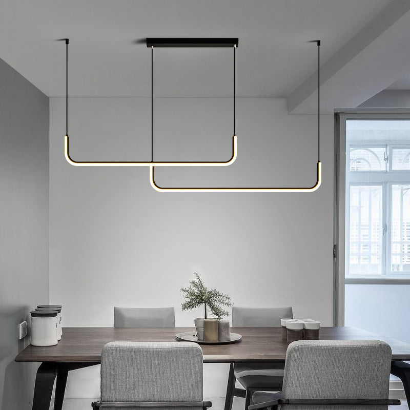 Axis Linear LED Kitchen Island Pendant - product detail 4
