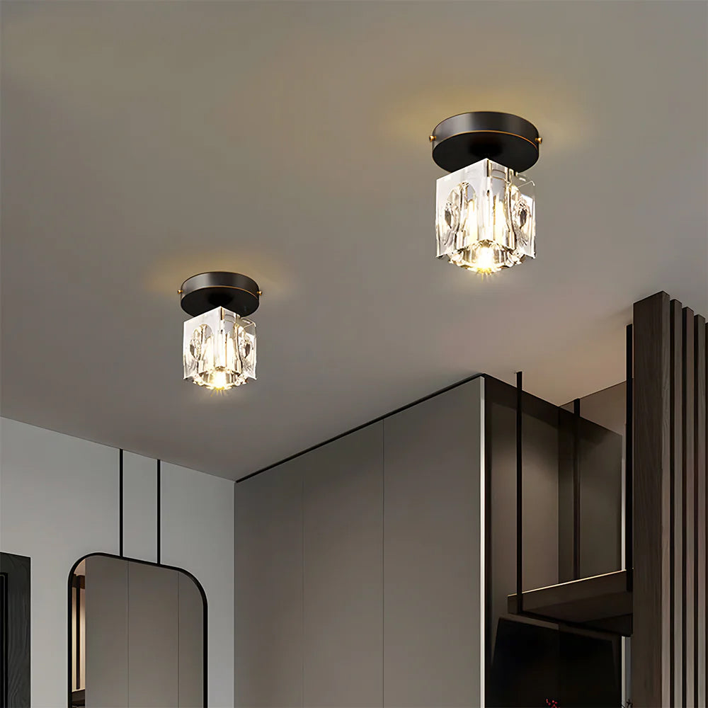 Geometric Crystal Ceiling Lamp – product view