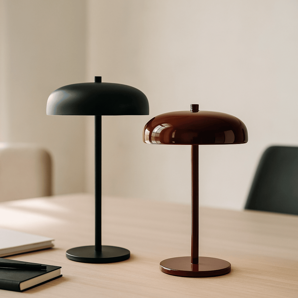 Table Light with Dome Shade and Round Base – product view