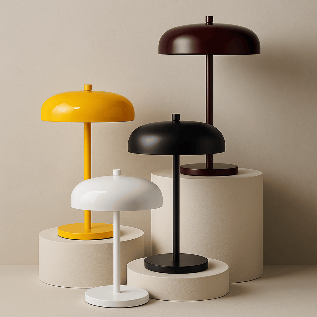 Table Light with Dome Shade and Round Base – product view