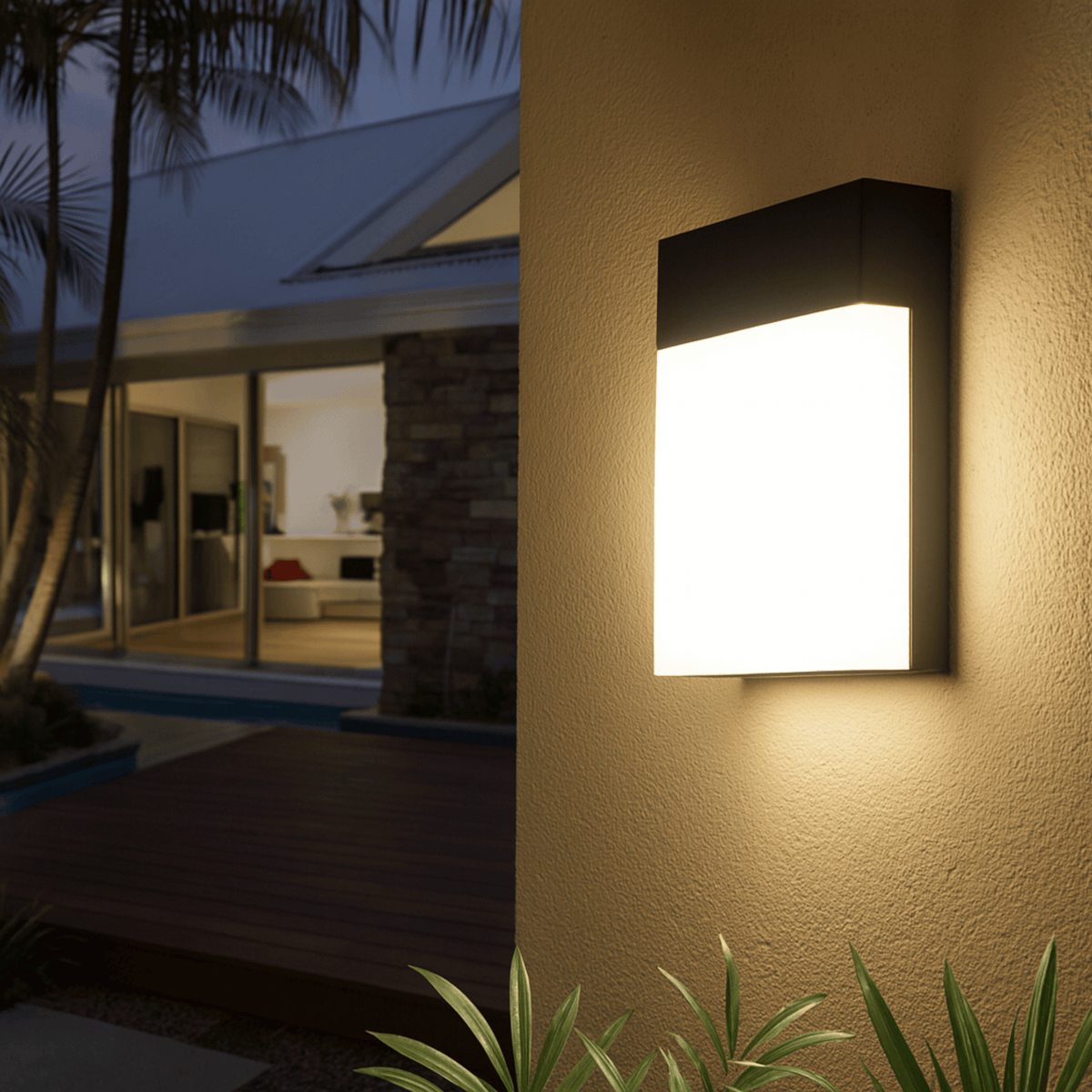 Outdoor LED Wall Light with Motion Sensor – No sensor