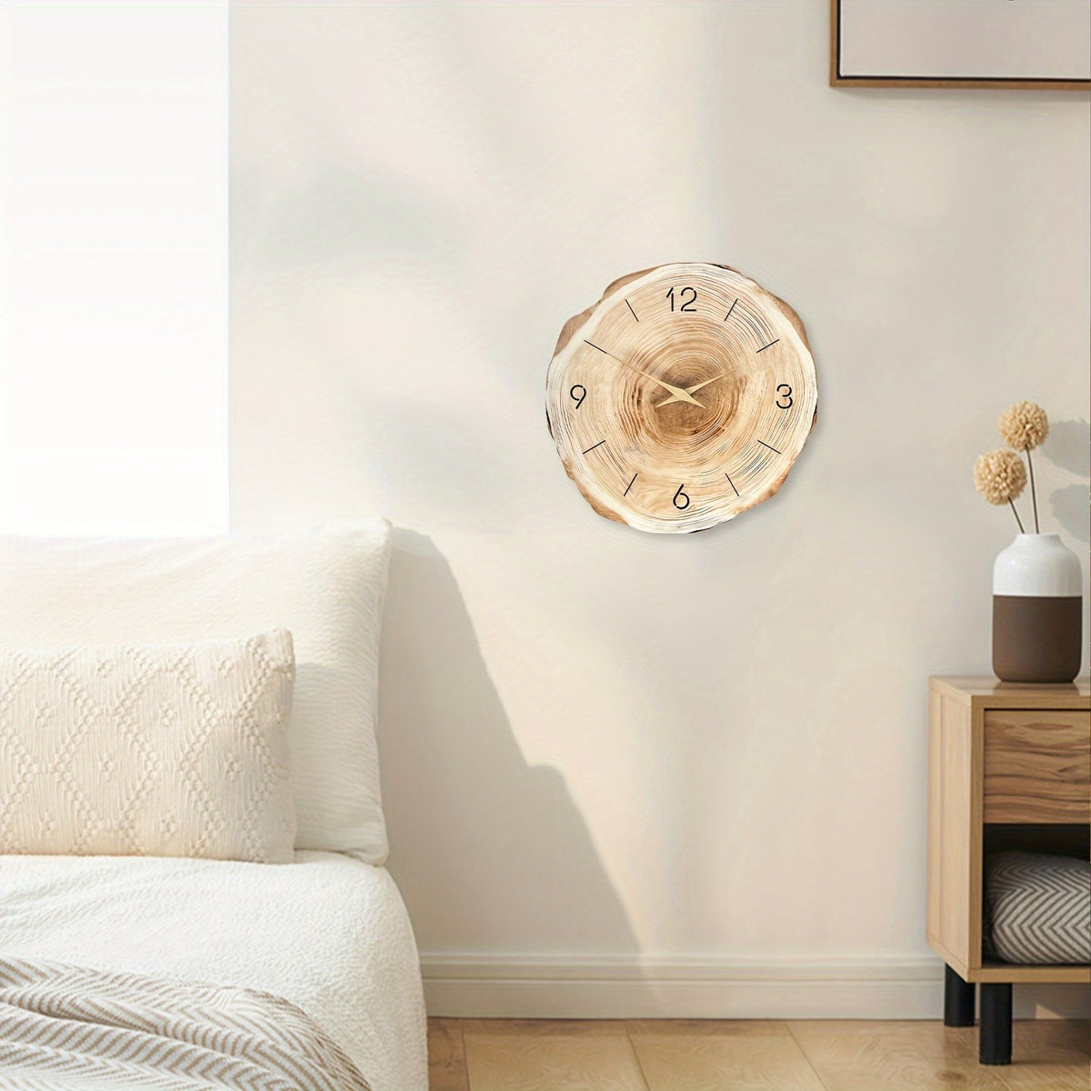 Arden Textured Quiet Wall Clock - product detail 2