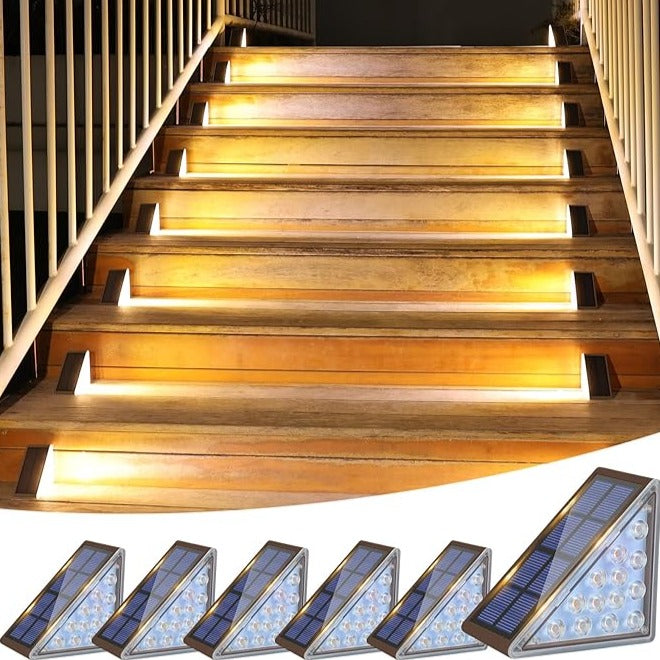 Solar-Powered Outdoor LED Stair Lighting – product view
