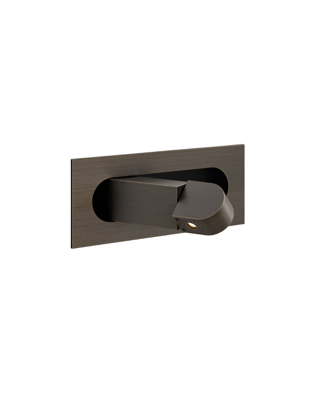 Rectangular Solar Wall Lamp – Dark gray