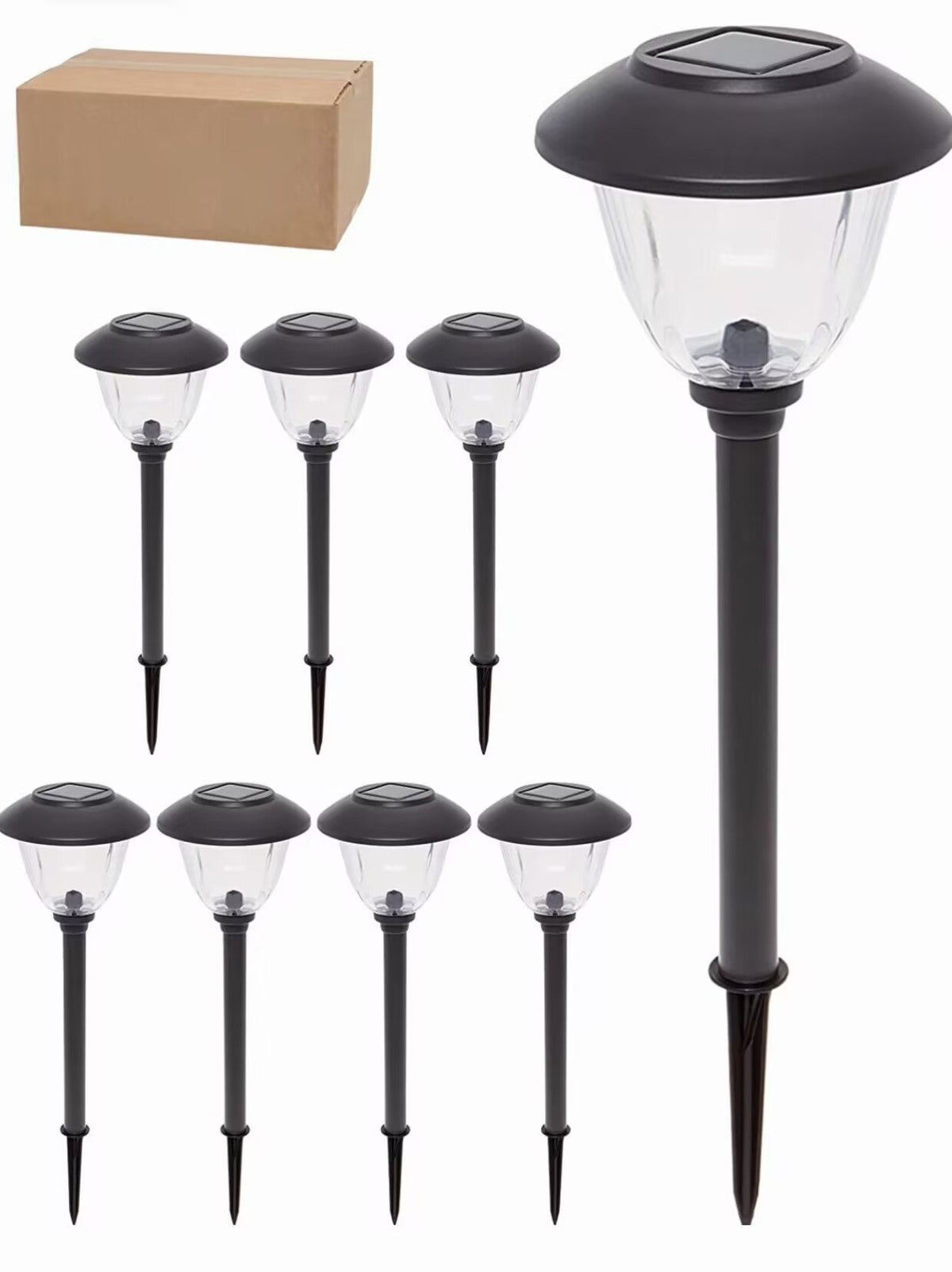 Pathway Stainless Steel Solar Lights, Set of 8 - product detail 3