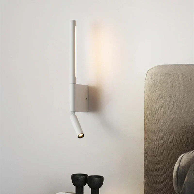 LED Wall Sconce with Vertical Panel – White