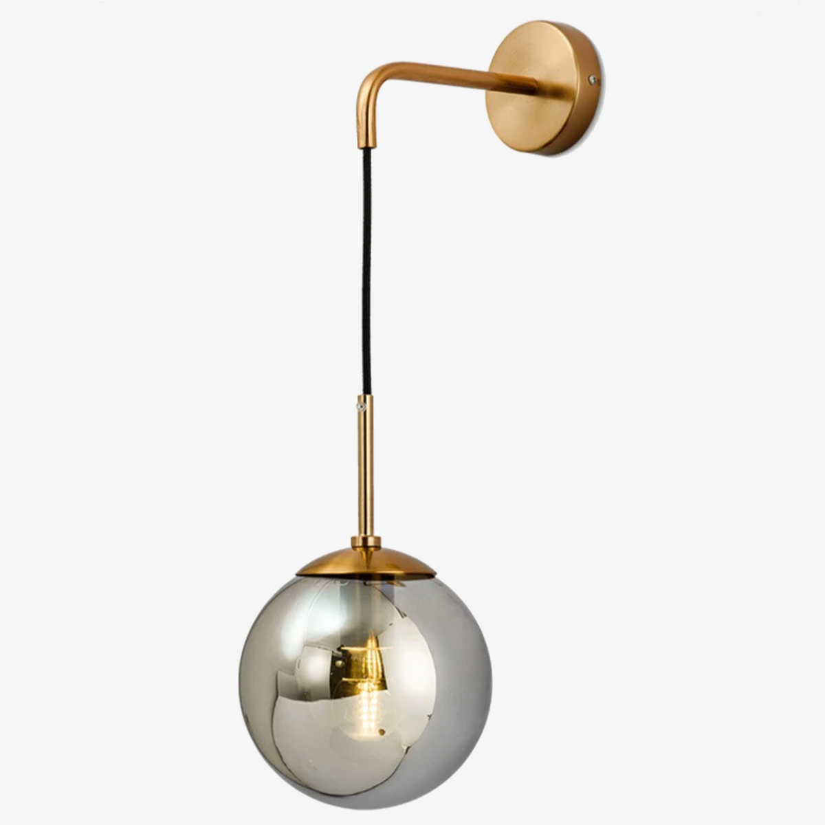 Hallway Wall Lamp with a Hanging Glass Globe – product view