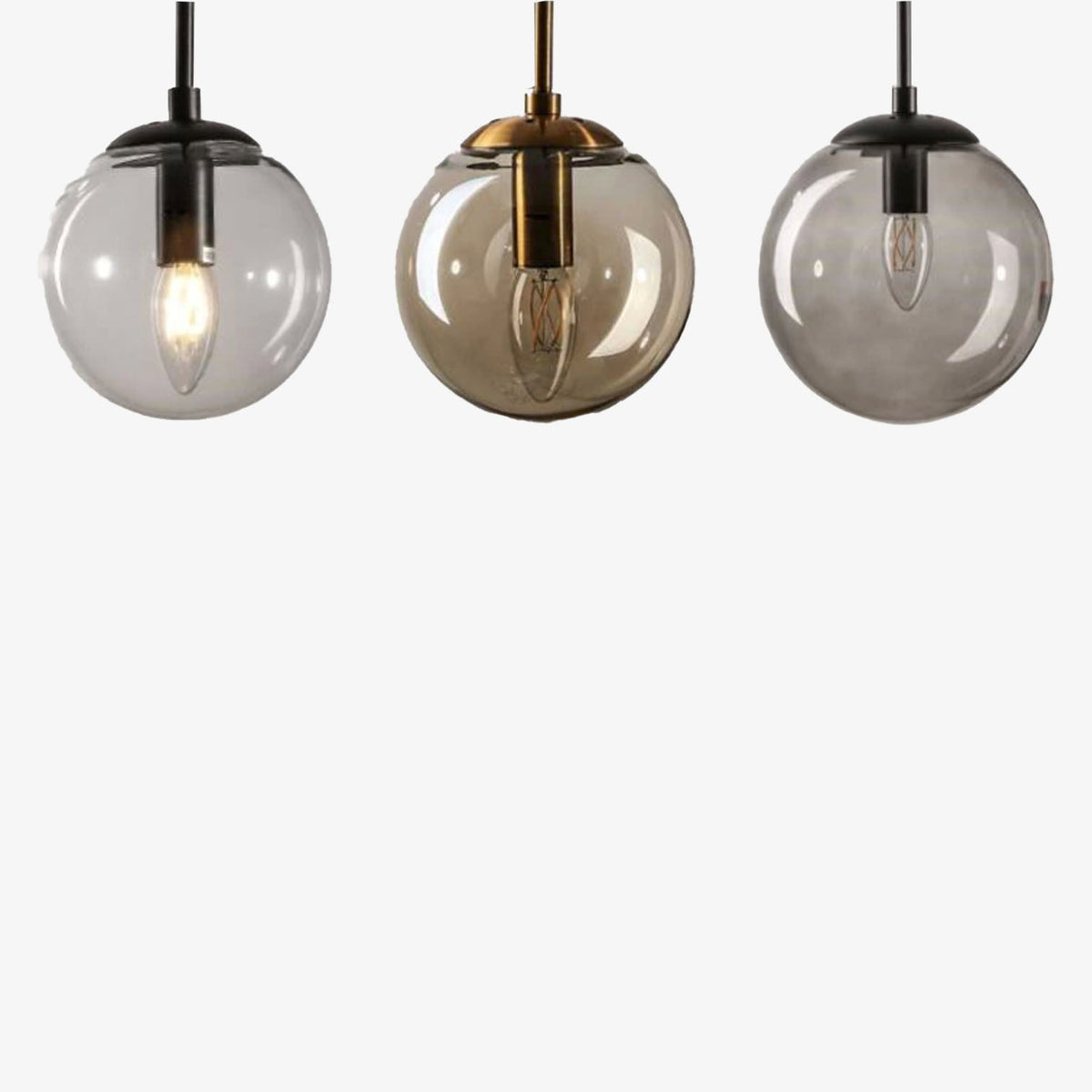 Hallway Wall Lamp with a Hanging Glass Globe – product view