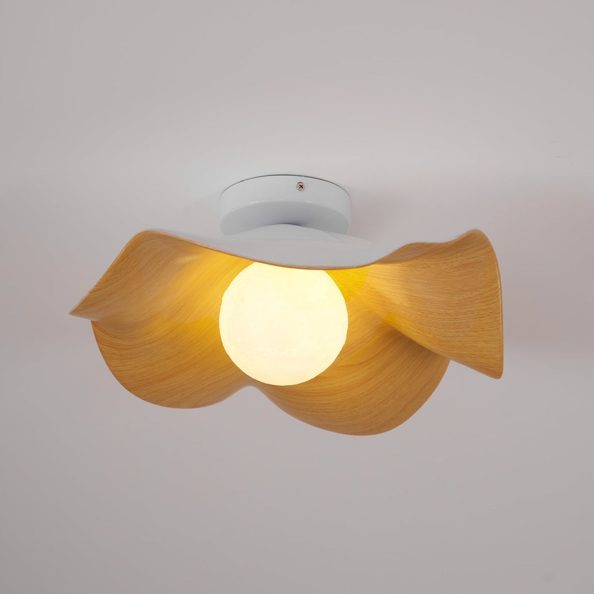Organic Flush-Mount Ceiling Light – product view