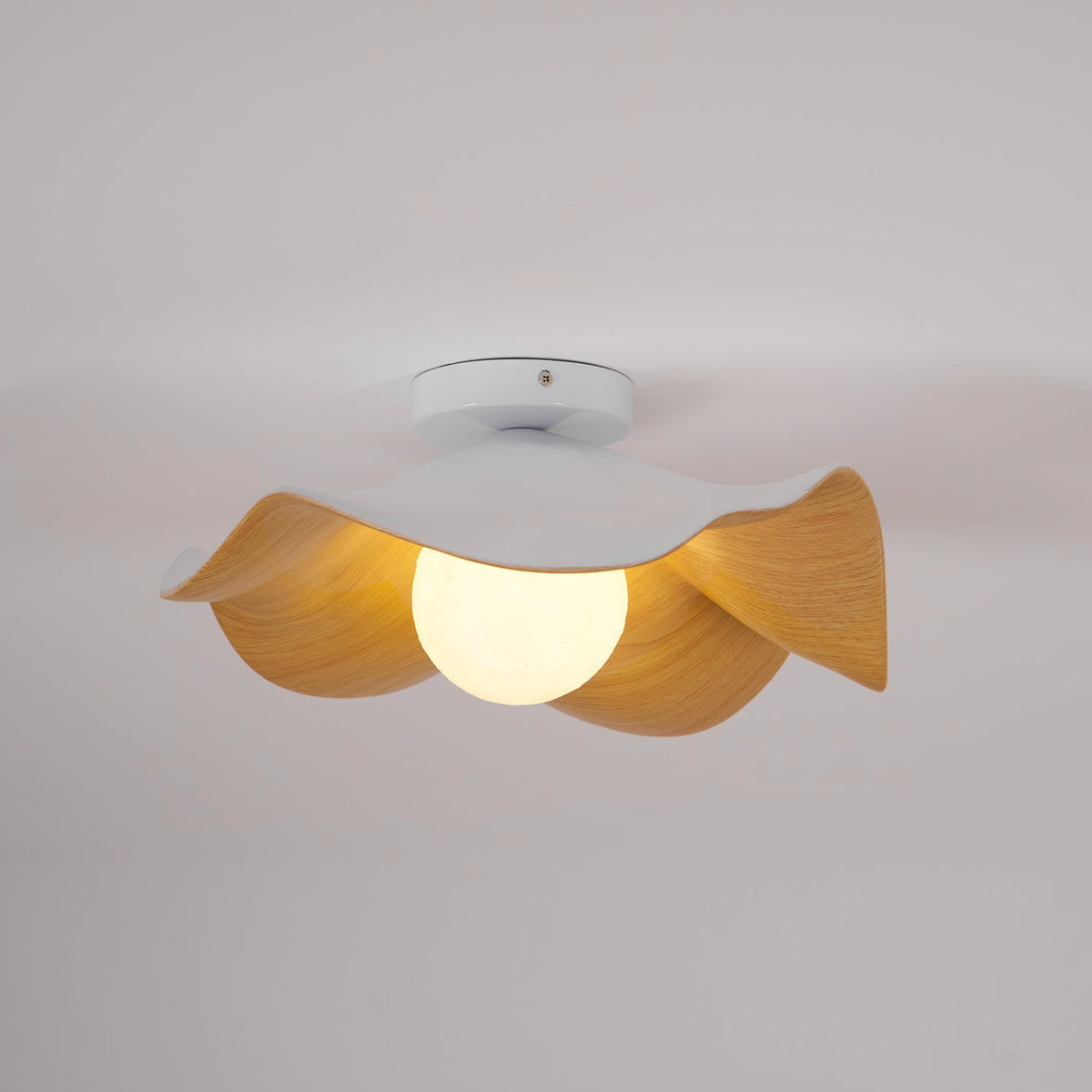 Organic Flush-Mount Ceiling Light – product view