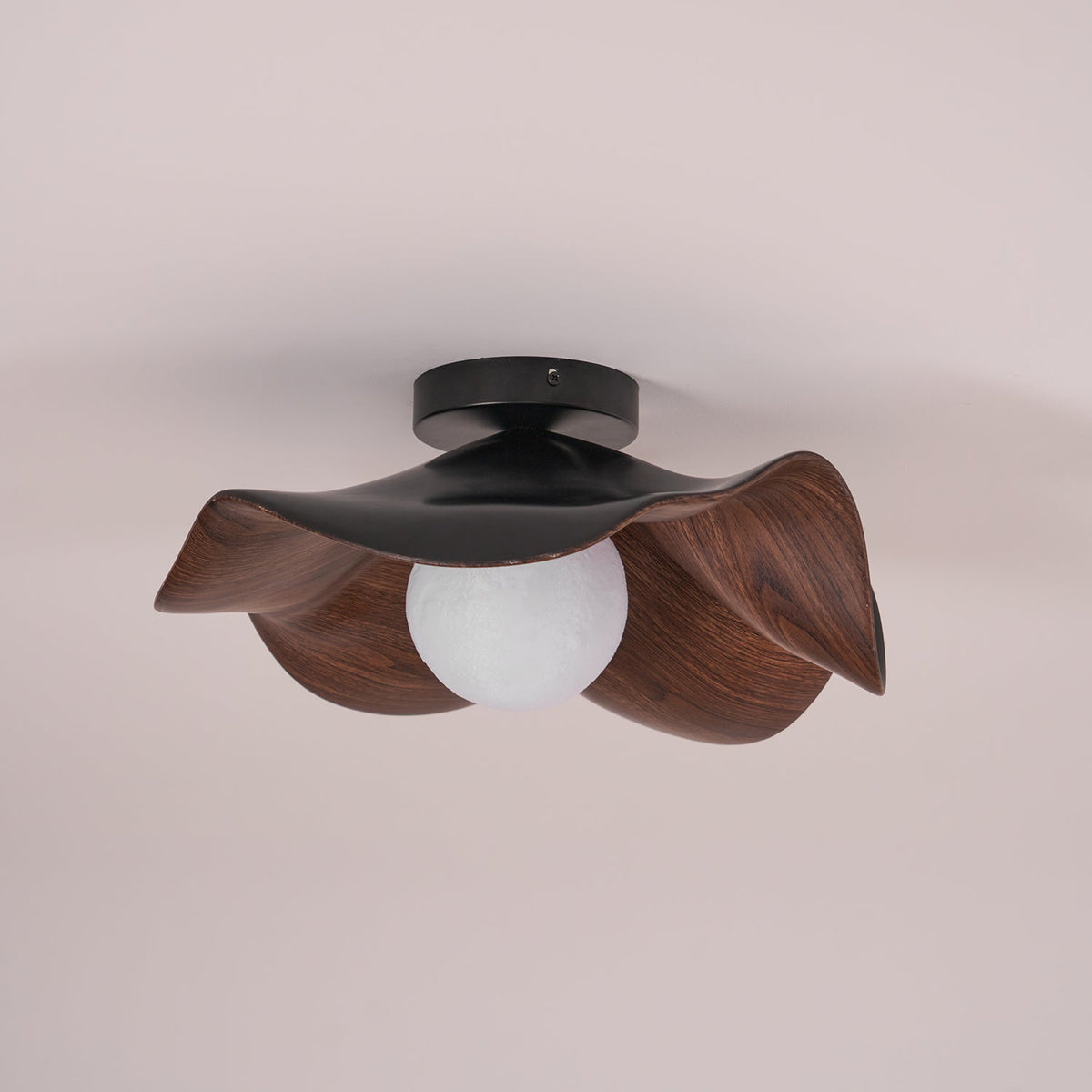 Organic Flush-Mount Ceiling Light – product view
