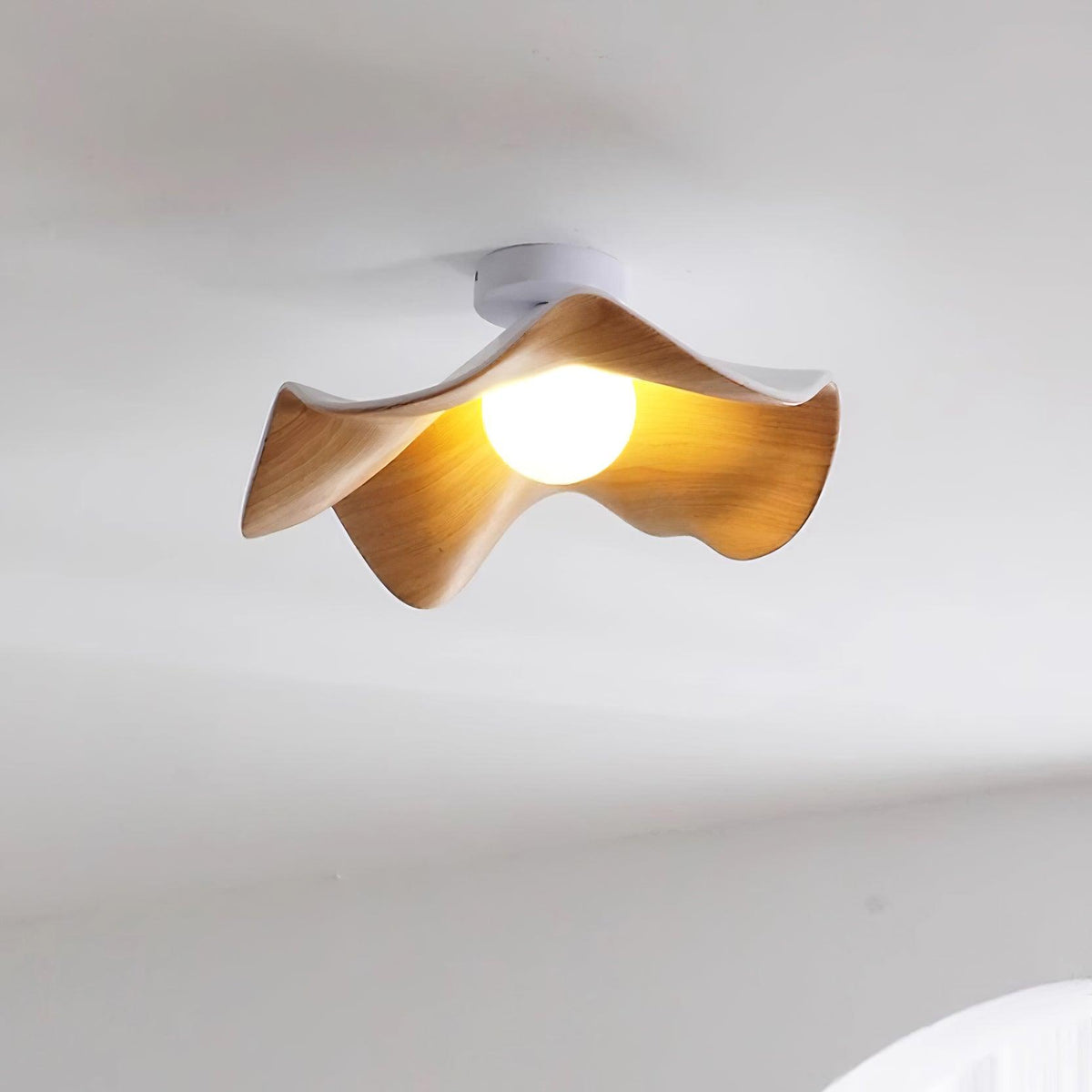 Organic Flush-Mount Ceiling Light – product view