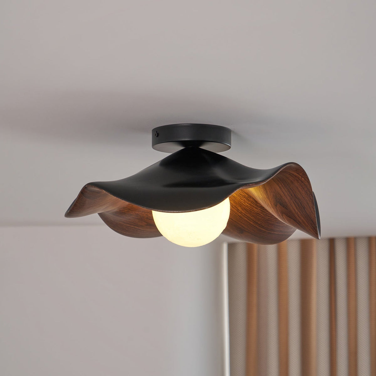 Organic Flush-Mount Ceiling Light – product view