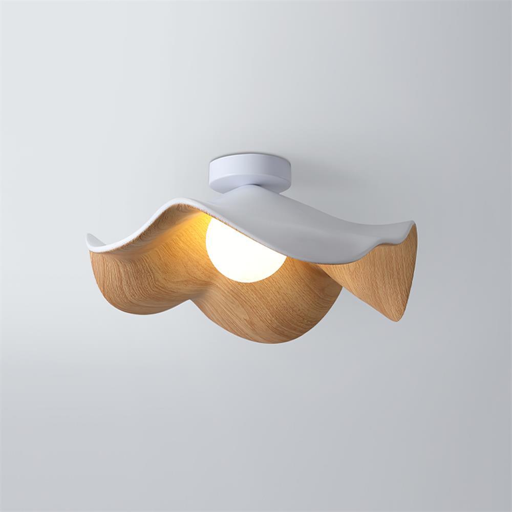 Organic Flush-Mount Ceiling Light – Ø 28 cm x H 10 cm (Ø 11" x 3.9")