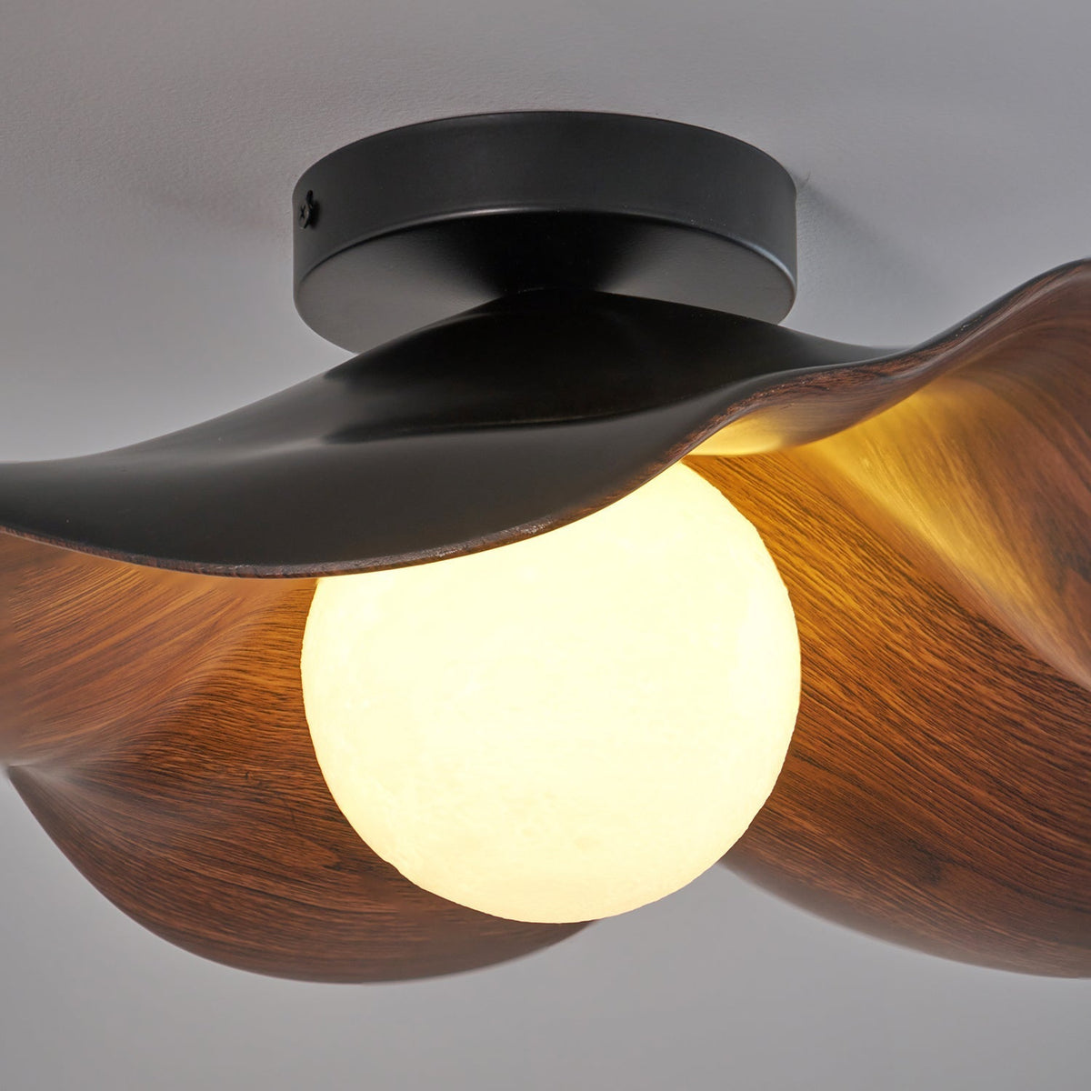 Organic Flush-Mount Ceiling Light – product view