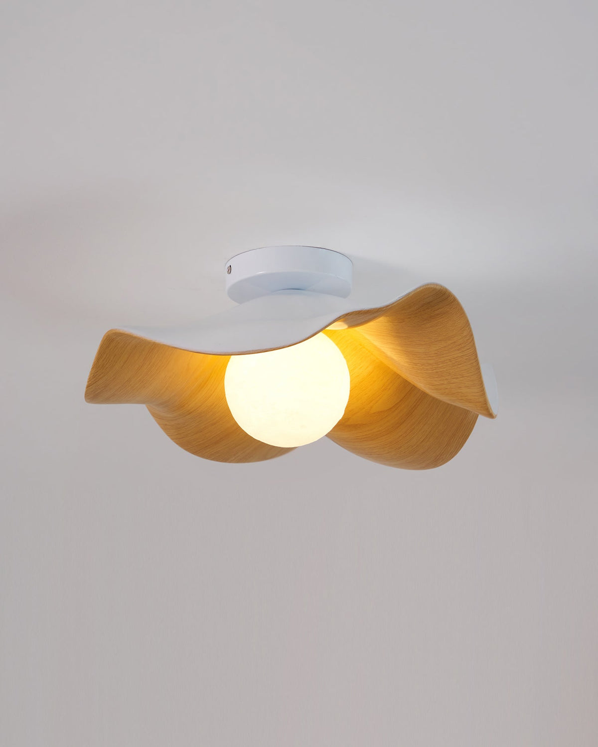 Organic Flush-Mount Ceiling Light – product view