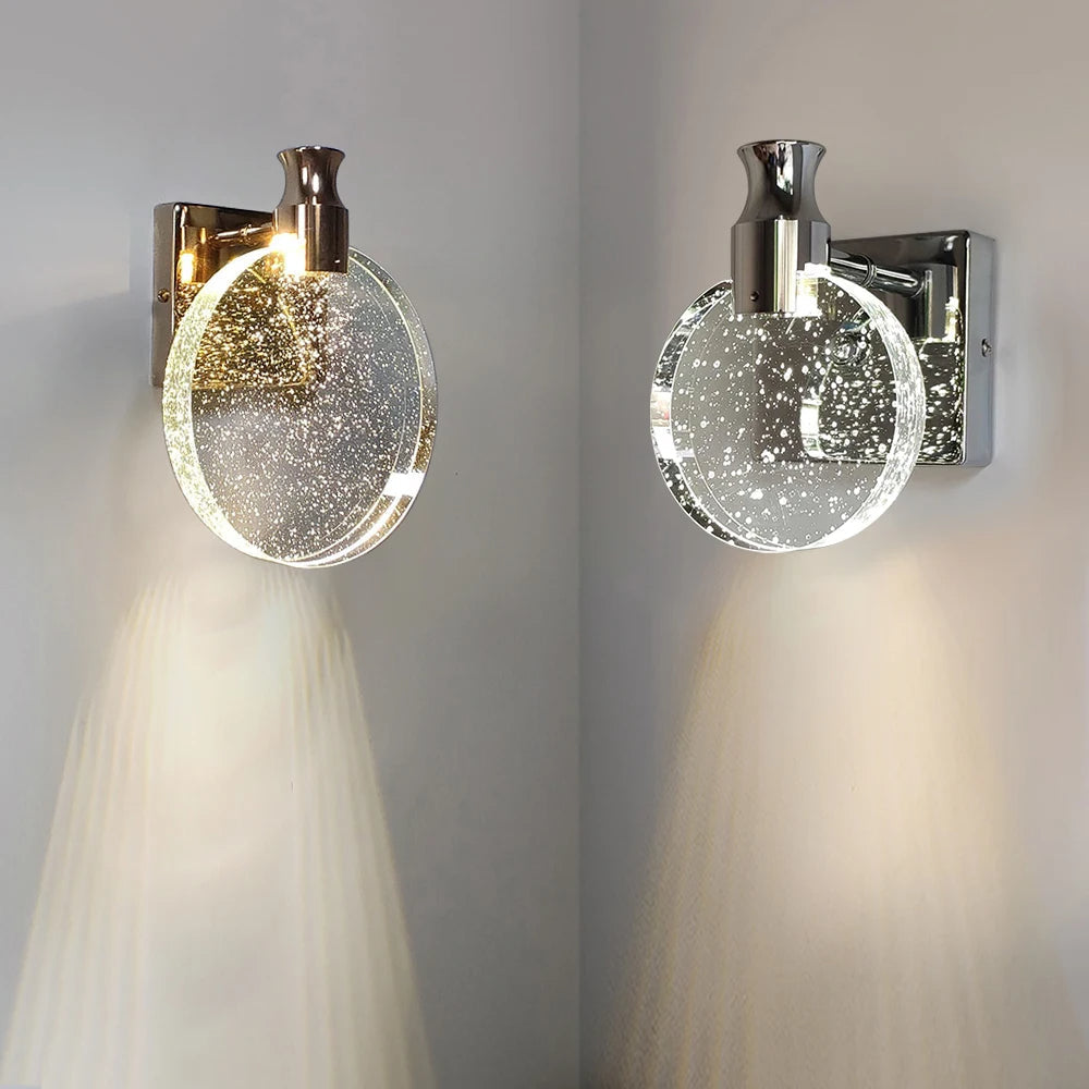 Aubrey Cordless Glass Wall Sconce - product detail 2
