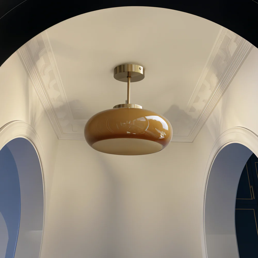 Short-Drop Glass Ceiling Light – product view