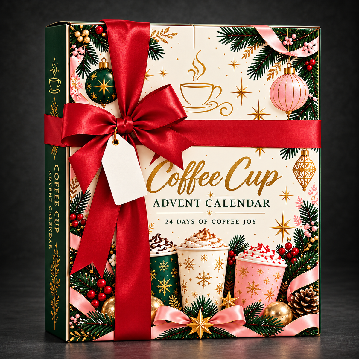 Coffee Cup Keyring Advent Calendar 2026 with 24 Minis – Green – image 2