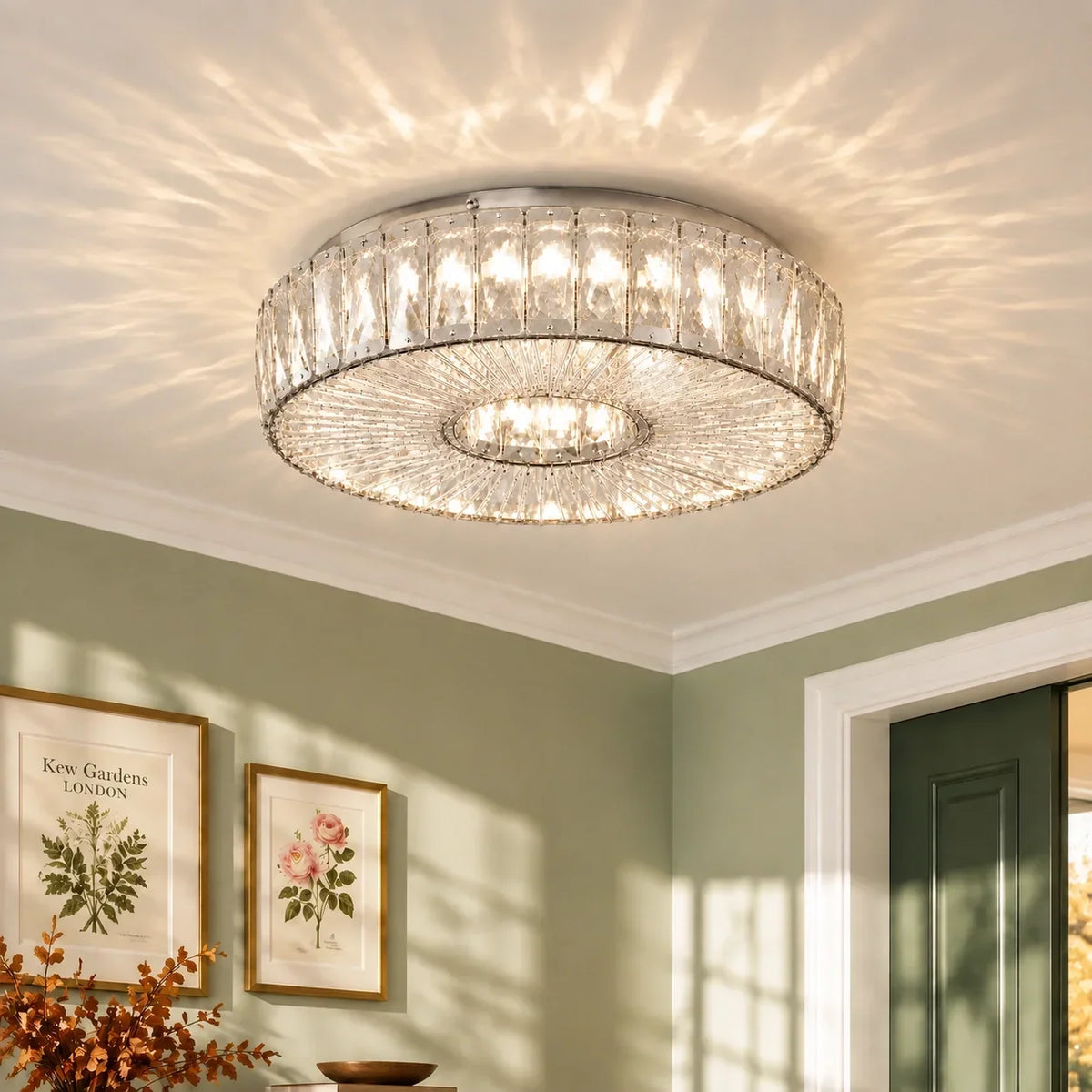 Lumiere Round Glass LED Ceiling Light - product detail 3