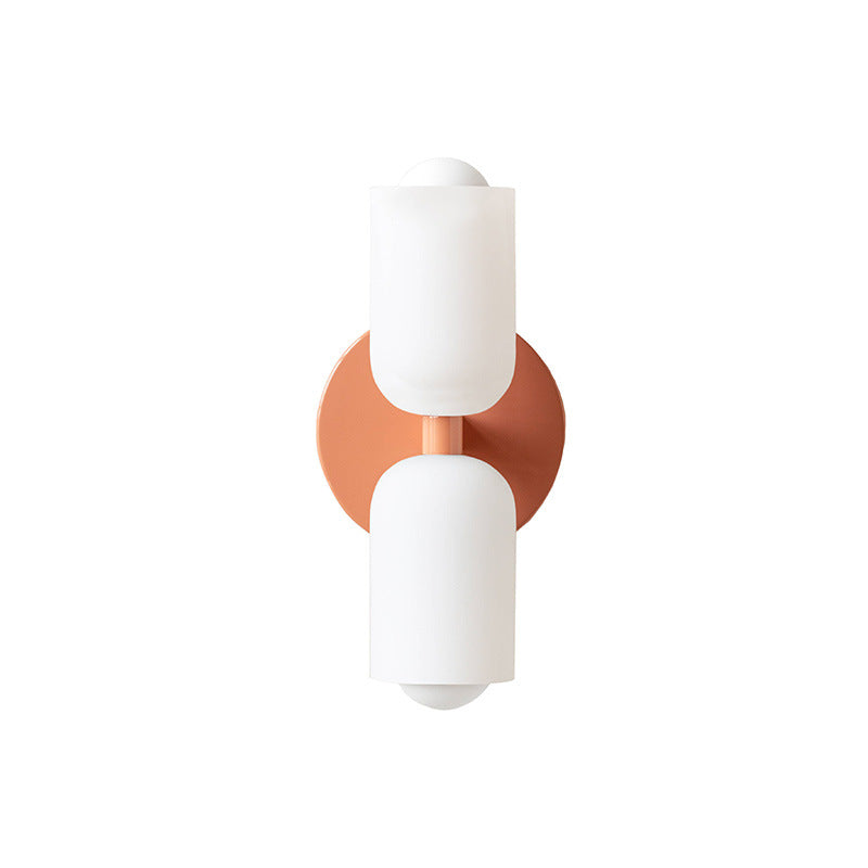 Minimalist Up and Down Wall Sconce – Pink