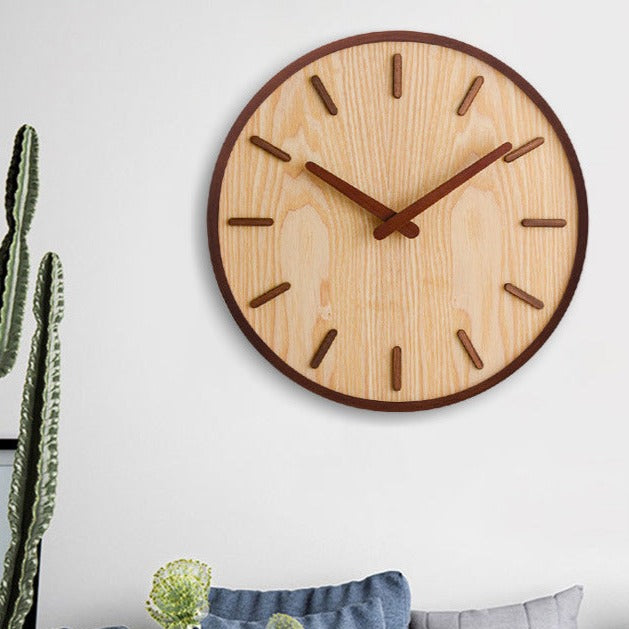 Walden Walnut Face Wall Clock - product detail 3