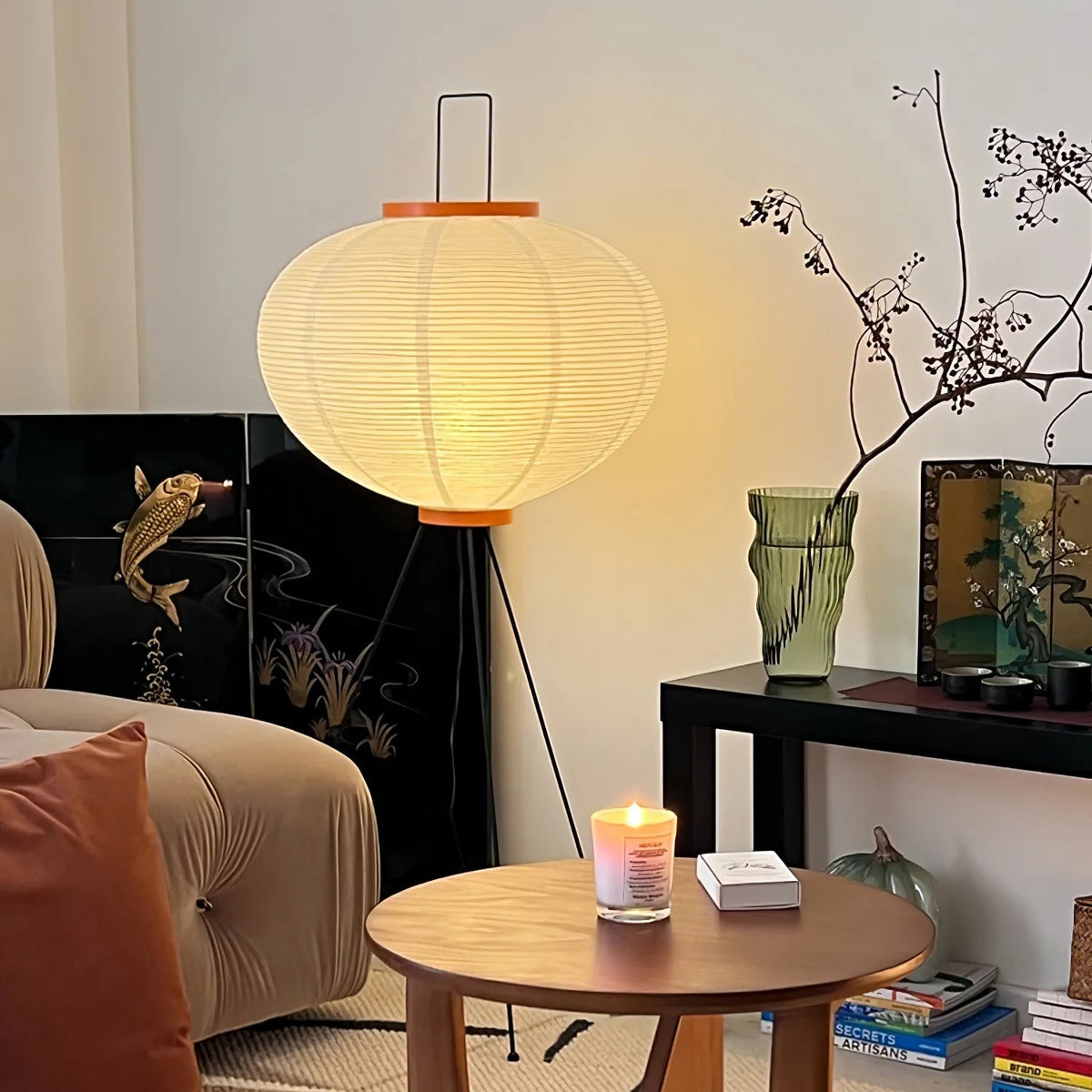 Akari Paper Shade Floor Lamp - product detail 2