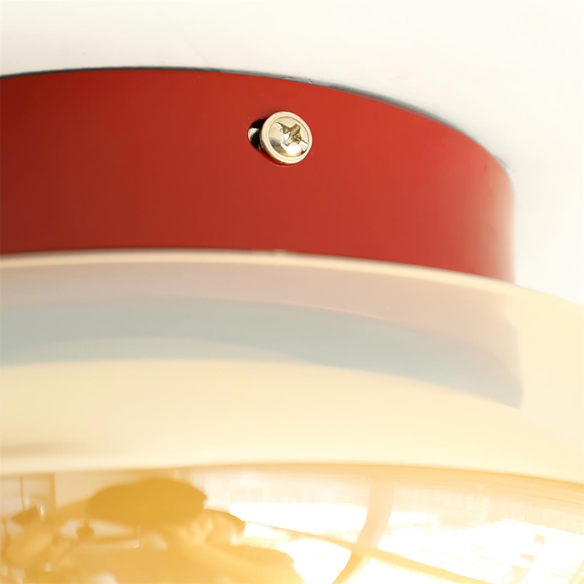 Retro Glass Surface-Mounted Ceiling Lamp – product view