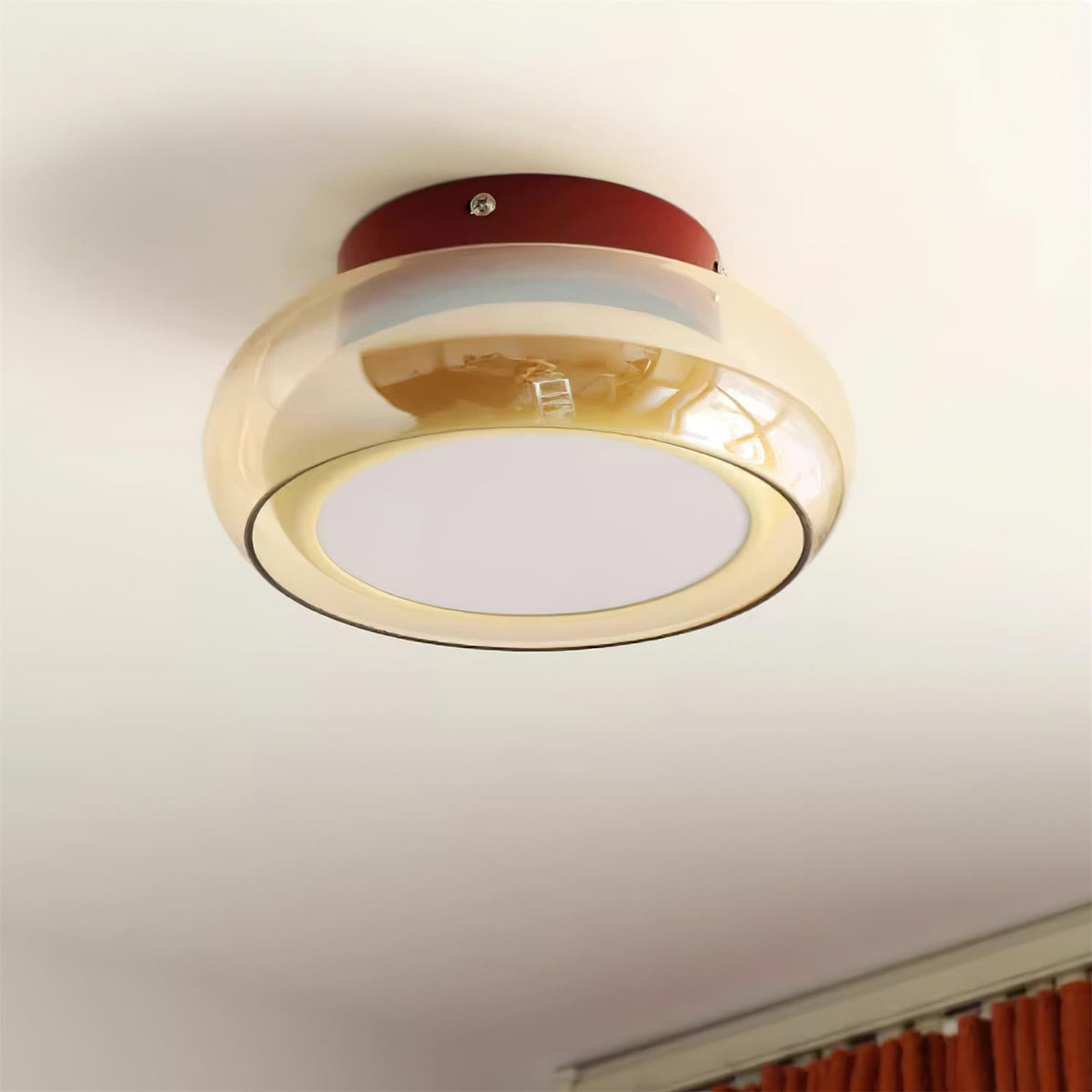 Retro Glass Surface-Mounted Ceiling Lamp – product view