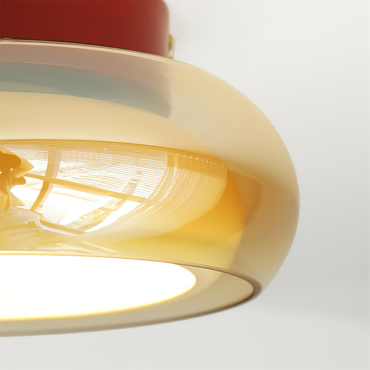 Retro Glass Surface-Mounted Ceiling Lamp – product view