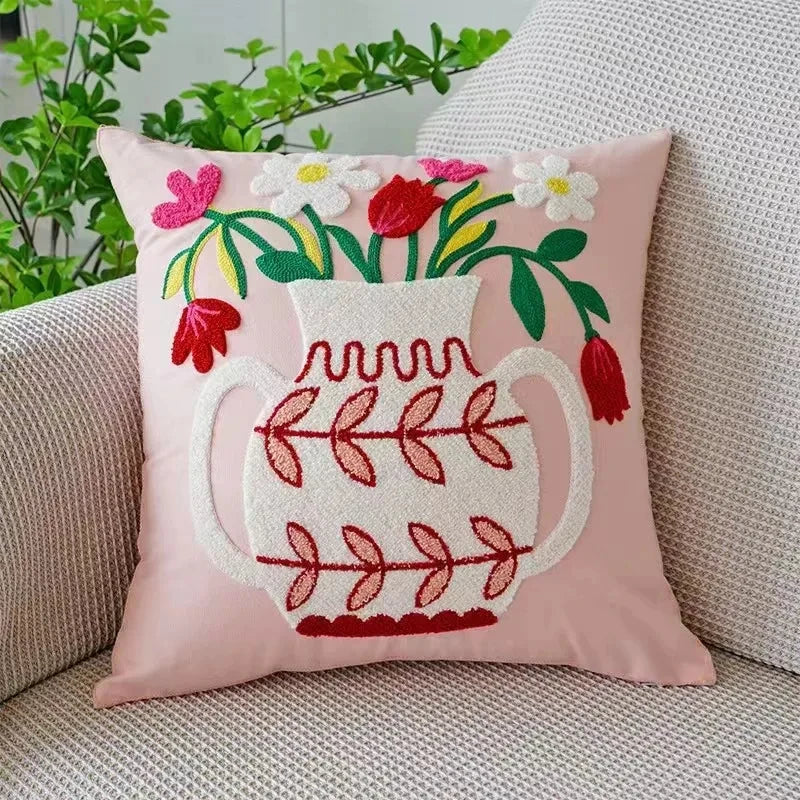 Bloomfield Embroidered Floral Cushion Cover - product detail 8