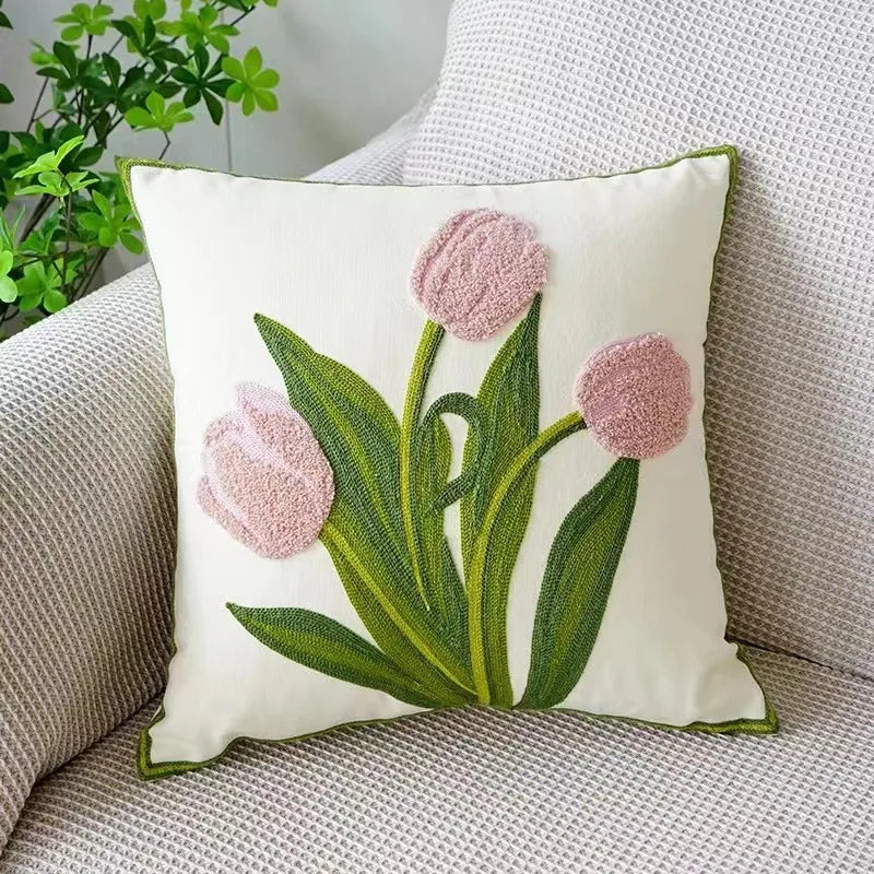 Bloomfield Embroidered Floral Cushion Cover - product detail 20