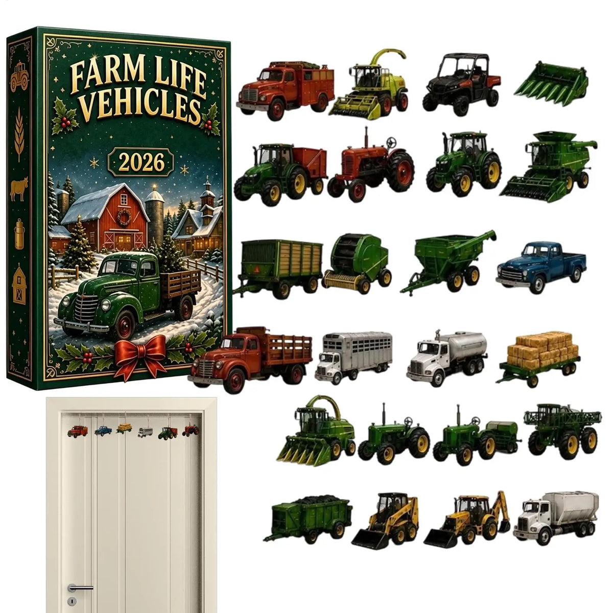 Tractor Advent Calendar 2026 with 24 Acrylic Ornaments – image 5