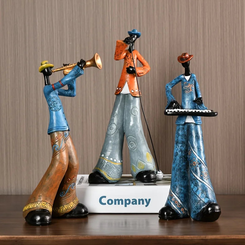 Jazz Hand-Painted Musician Figurine - product detail 3