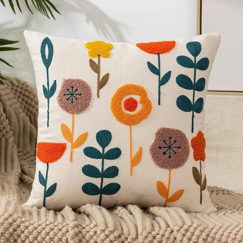 Bloomfield Embroidered Floral Cushion Cover - product detail 2
