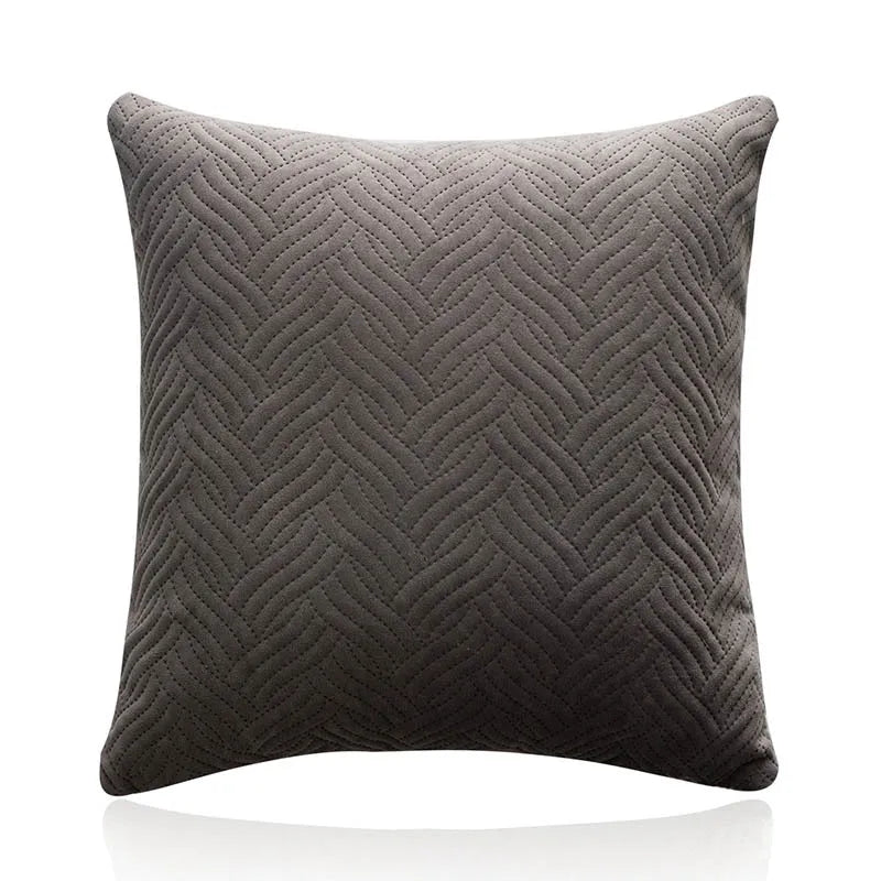Velvet Cushion Cover with Embroidered Pattern – Product view 2
