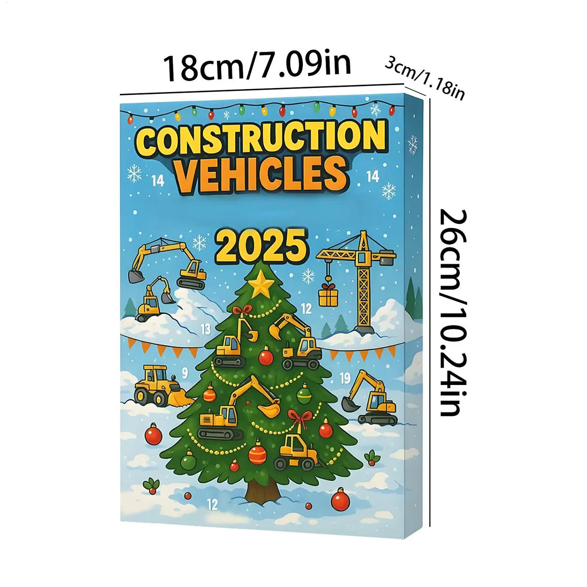 Excavator Advent Calendar 2026 with 24 Acrylic Ornaments – image 6