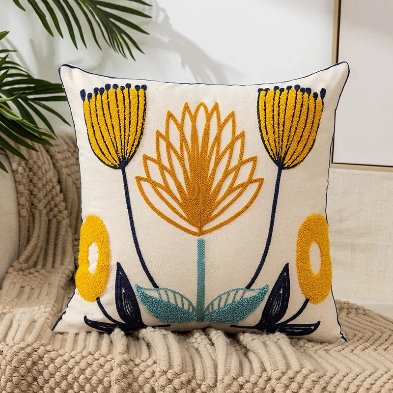 Bloomfield Embroidered Floral Cushion Cover - product detail 24