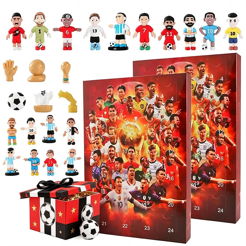 Soccer Advent Calendar 2026 with Figures and Accessories – Red – image 1