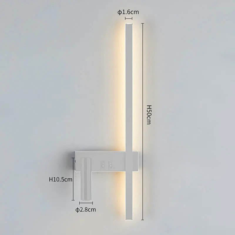Adjustable Spotlight Wall Lamp – White L
