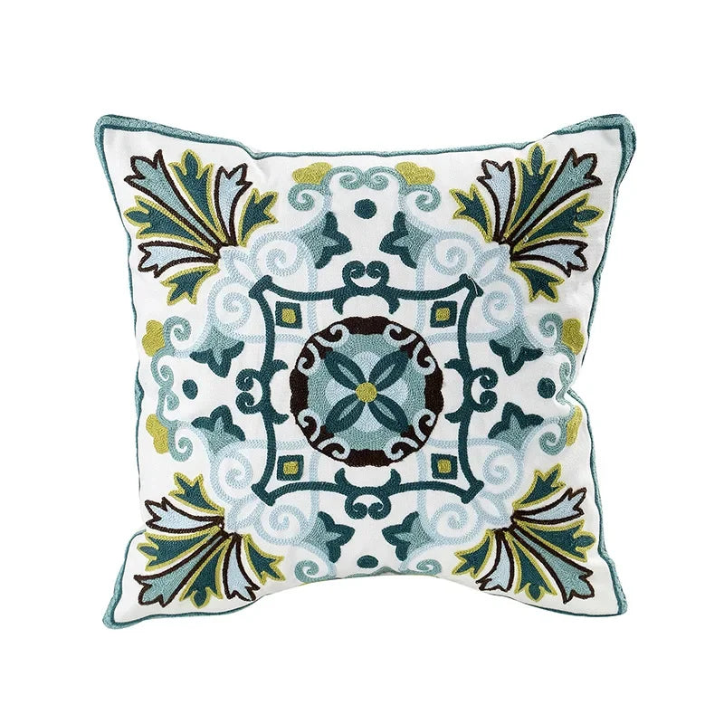 Bloomfield Embroidered Floral Cushion Cover - product detail 9