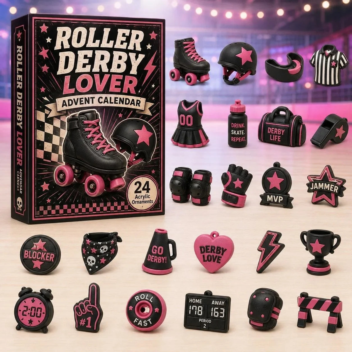 Sports Advent Calendar 2026 with 24 Acrylic Ornaments – image 3