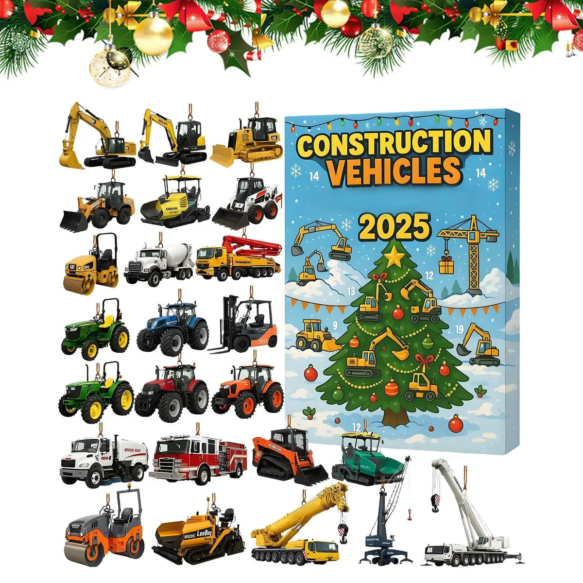 Excavator Advent Calendar 2026 with 24 Acrylic Ornaments – image 2