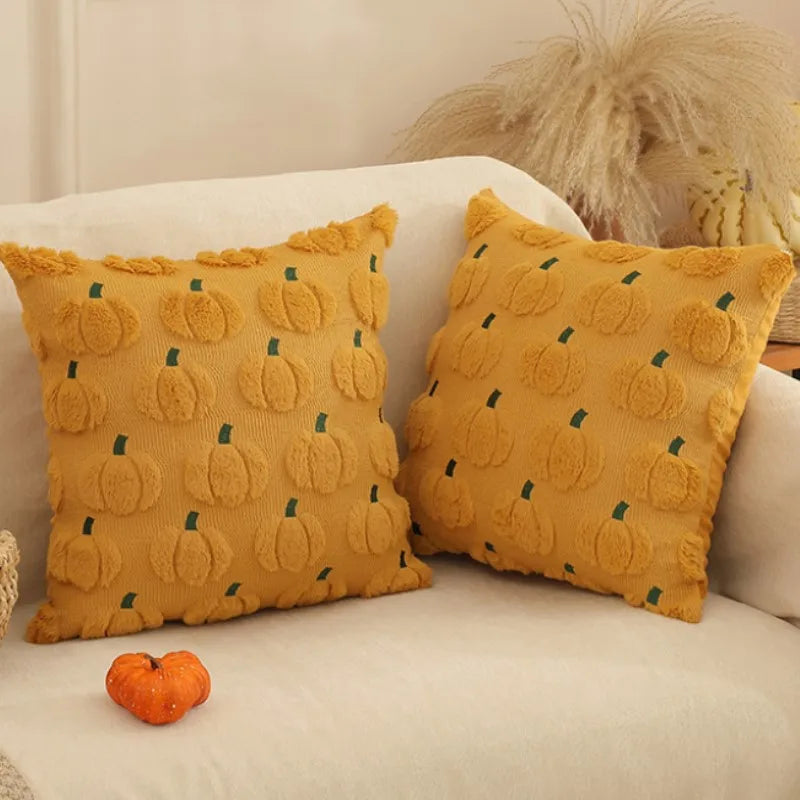 Plush Pumpkin Cushion Cover – 45 × 45 cm – Product view 9