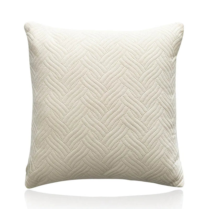 Velvet Cushion Cover with Embroidered Pattern – Product view 4