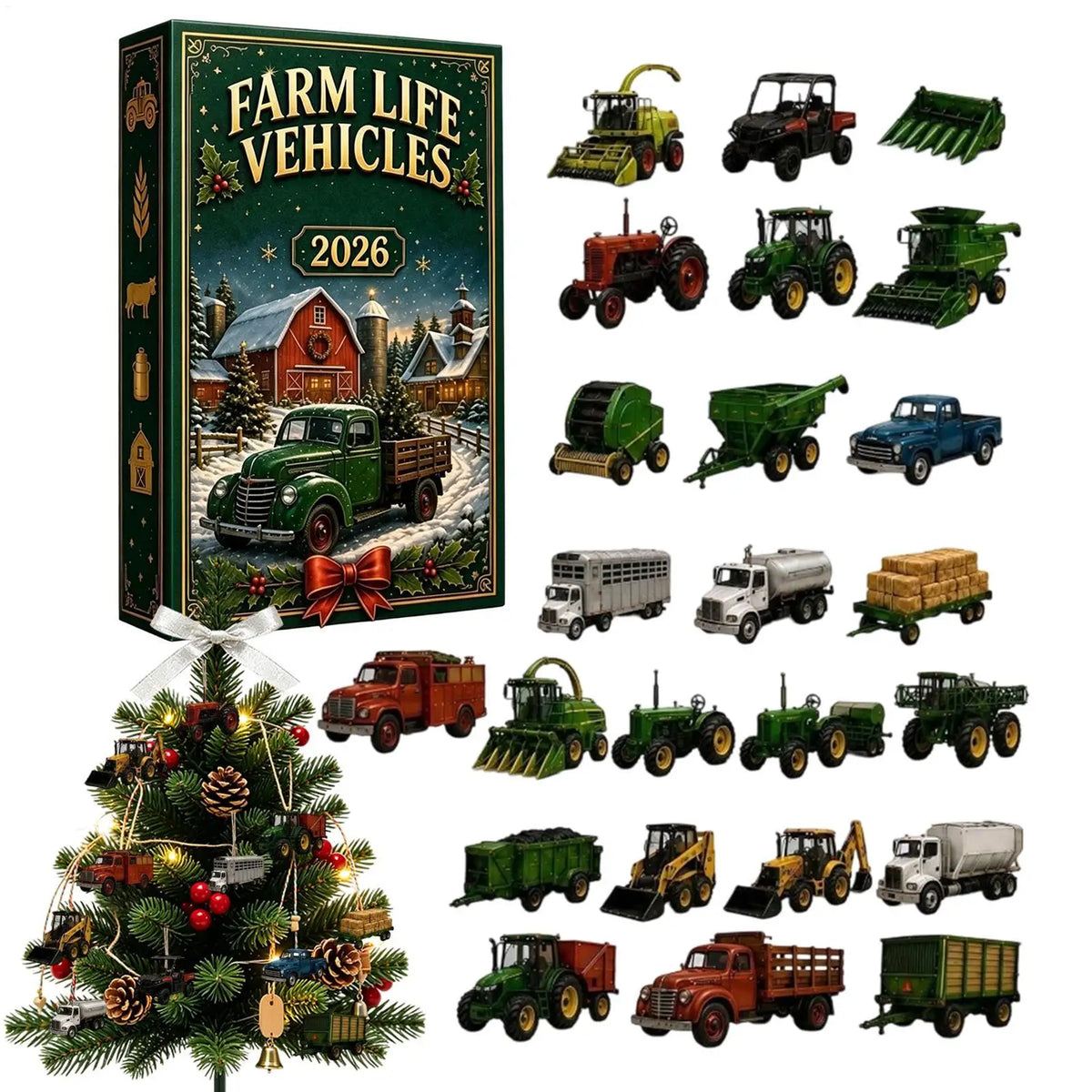 Tractor Advent Calendar 2026 with 24 Acrylic Ornaments – image 4