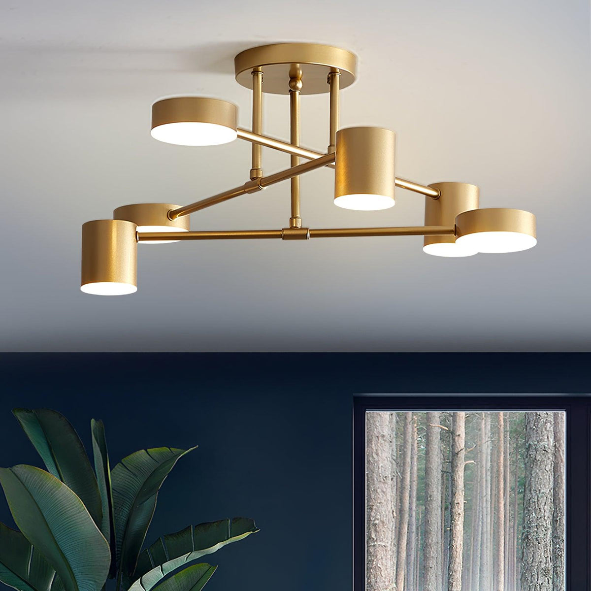 Intersecting-Arm Ceiling Light – product view